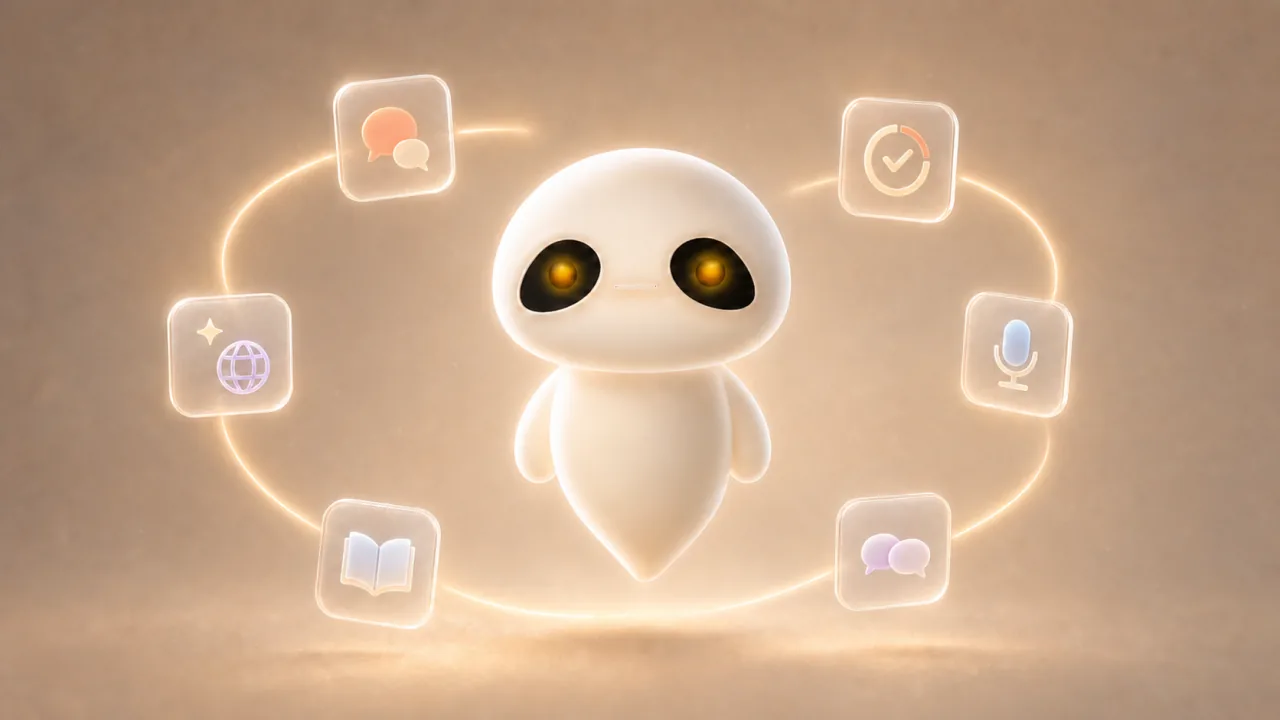Halo app screens for voice, journaling and insights